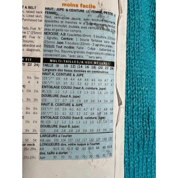 Butterick Sewing pattern 6241 retro 1050s suit blazer skirt sz 8 10 12 - Picture 6 of 6